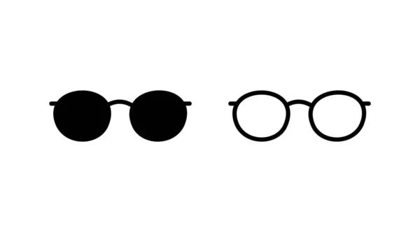 Διανυσματική Εικόνα Γυαλιών Γυαλιά Ματιών Εικονίδιο Γυαλιά Ηλίου — Διανυσματικό Αρχείο