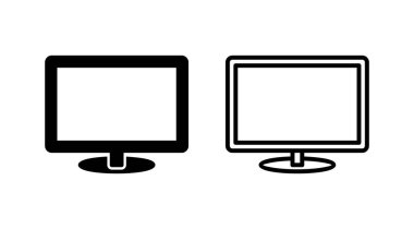 Bilgisayar simgesi vektörü. bilgisayar izleme simgesi.