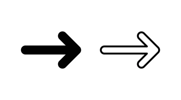 Ikona Strzałek Symbol Strzałki Ikona Strzałek Projektowania Stron Internetowych — Wektor stockowy