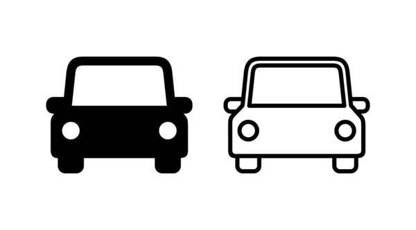 Auto Symbol Vektor Autoschild Limousine — Stockvektor