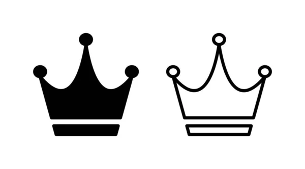 Kronikonvektor Crown Symbol Hjemmeside Design – Stock-vektor