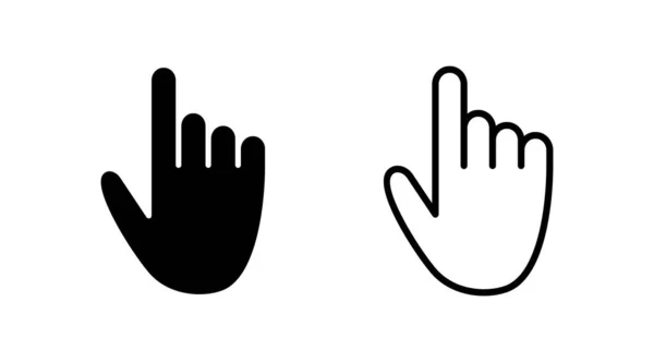 Hand Ikon Vektor Handsymboler Palm — Stock vektor