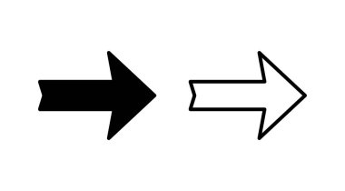 Ok simgesi. Ok sembolü. Web tasarımınız için ok simgesi.