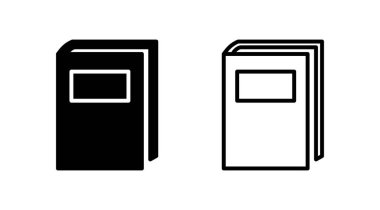 Kitap ikonu vektörü. Kitap vektör simgesini aç.