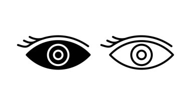 Göz simgesini. Göz ve görme simgesi. Göz vektör simgesi
