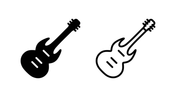 Вектор Піктограм Гітари Знак Музичного Інструменту — стоковий вектор