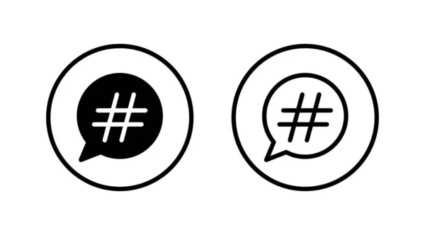 Ikona Hasztagu Wektor Symbole Hashtagu — Wektor stockowy