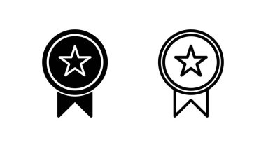 Simge vektörüne ulaş. Madalya ikon vektörü. Ödül. Sertifika. onaylandı