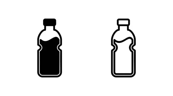 瓶子图标向量 流行平面设计中的瓶子图标 — 图库矢量图片