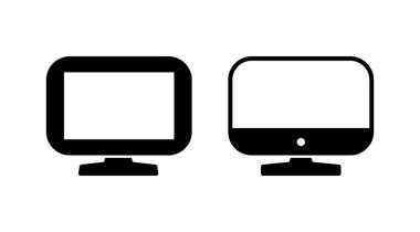 Bilgisayar simgesi vektörü. bilgisayar izleme simgesi.