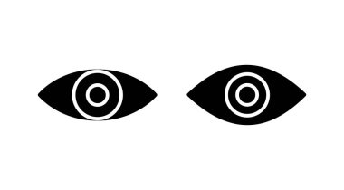Göz simgesini. Göz ve görme simgesi. Göz vektör simgesi