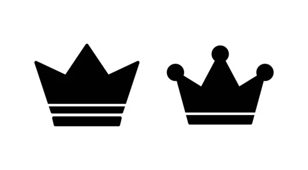 Vettore Crown Icon Corona Simbolo Design Del Sito Web — Vettoriale Stock