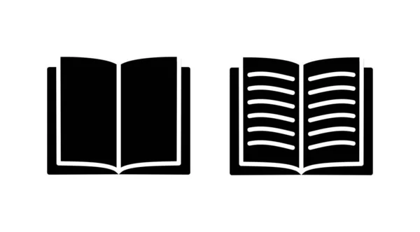 Book Icon Vector Open Book Vector Icon — Stock Vector