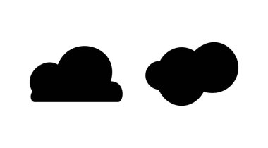 Bulut simgesi vektörü. Bulut verisi bulut hizmetleri