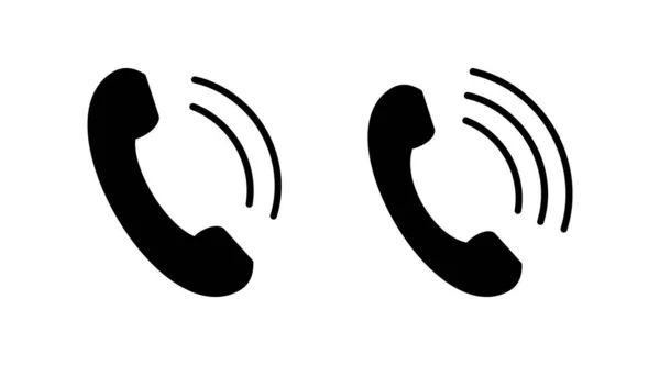 Κλήση Διάνυσμα Εικονίδιο Διάνυσμα Εικονιδίου Τηλεφώνου — Διανυσματικό Αρχείο