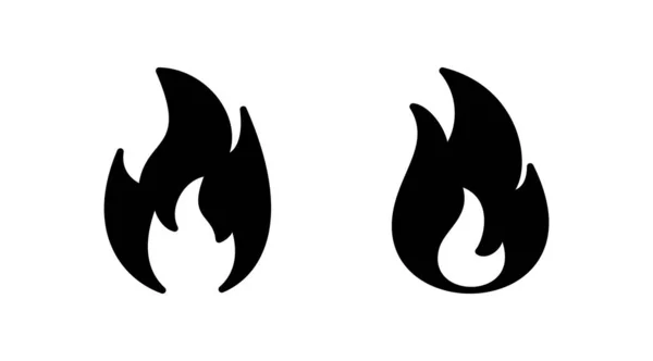 Icône Feu Vecteur Icône Flamme Feu — Image vectorielle
