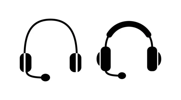 Kulaklık Ikonu Vektörü Kulaklık Ikonu Kulaklık — Stok Vektör