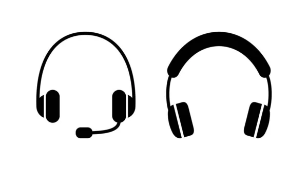 Vecteur Icône Casque Casque Écouteurs Icône Casque Écoute — Image vectorielle