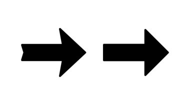 Ok simgesi. Ok sembolü. Web tasarımınız için ok simgesi.