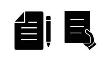 Belge simgesi vektörü. Kağıt ikonu. Dosya Simgesi