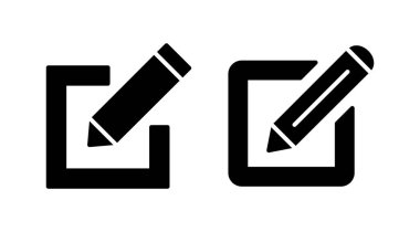 Simge vektörünü düzenle. Belge imza ve sembolünü düzenle. kalem