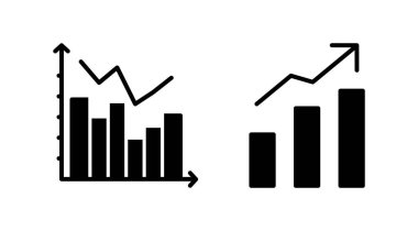 Grafik simgesi vektörü büyüyor. Grafik simgesi. Grafik Simgesi