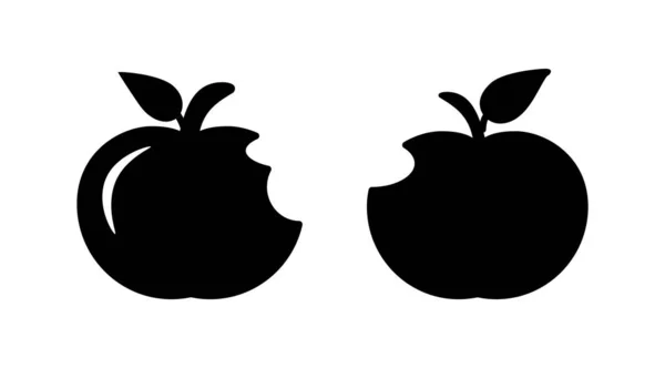 Vetor Ícone Apple Símbolo Maçã — Vetor de Stock