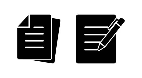 Вектор Значка Документа Бумажный Значок File Icon — стоковый вектор