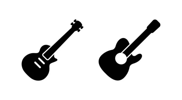 Guitar Ikon Vektor Musikinstrument Tegn – Stock-vektor