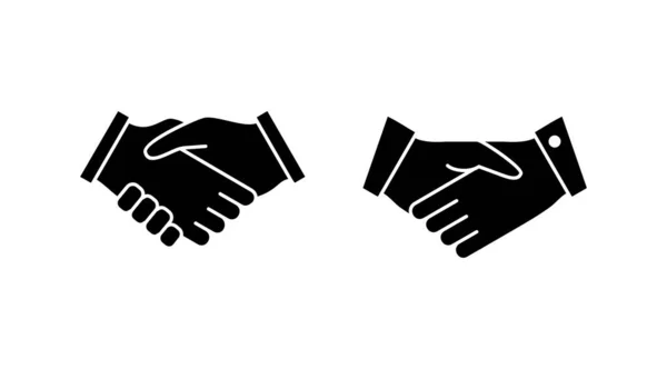 Вектор Піктограм Рукостискання Бізнес Рукостискання Договірна Угода Партнерство — стоковий вектор