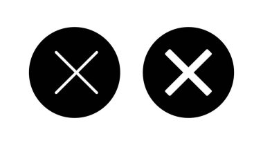 Vektör simgesini kapat. Simgeyi sil. sil, iptal et, çıkış sembolü.