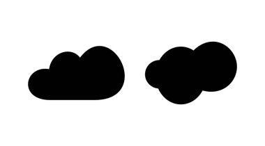 Bulut simgesi vektörü. Bulut verisi bulut hizmetleri