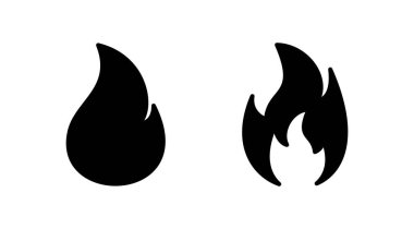 Simge vektörünü ateşle. ateş alev simgesi