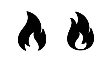 Simge vektörünü ateşle. ateş alev simgesi