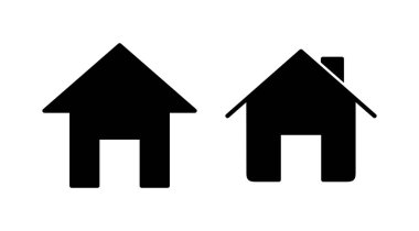 Ev simgesi vektörü. Ev vektörü simgesi