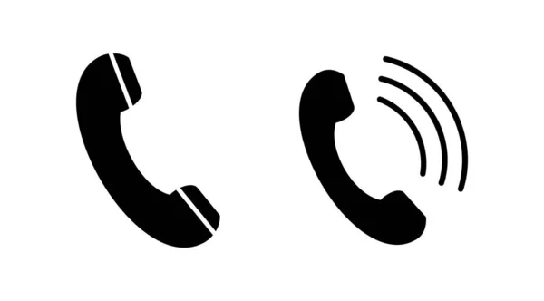 Chamar Vetor Ícone Vetor Ícone Telefone —  Vetores de Stock