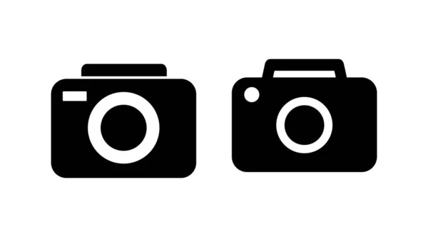 Ikona Kamery Modnym Płaskim Stylu Izolowane Projekt Strony Internetowej Symbolu — Wektor stockowy