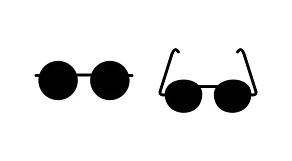 Очки Иконка Вектор Значок Очков Солнечные Очки — стоковый вектор