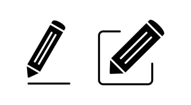 Simge vektörünü düzenle. Belge imza ve sembolünü düzenle. kalem