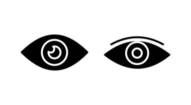 Göz simgesini. Göz ve görme simgesi. Göz vektör simgesi