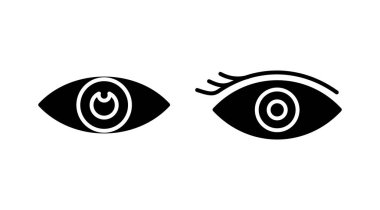 Göz simgesini. Göz ve görme simgesi. Göz vektör simgesi