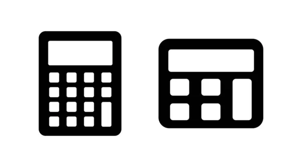 Calculator Icon Vector Math Icon Finances Sign — Stock Vector