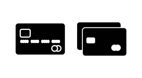 クレジットカードのアイコンベクトル 支払いアイコン デビット決済アイコン — ストックベクタ