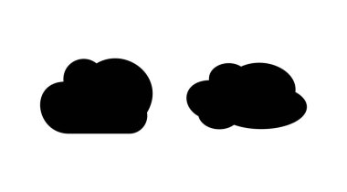 Bulut simgesi vektörü. Bulut verisi bulut hizmetleri