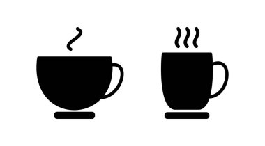 Kahve ikonu vektörü. Kahve fincanı ikonu. kupa