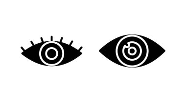Göz simgesini. Göz ve görme simgesi. Göz vektör simgesi
