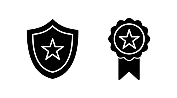 Vettore Icona Badge Icona Etichetta Badge Vettore Icone Francobolli — Vettoriale Stock