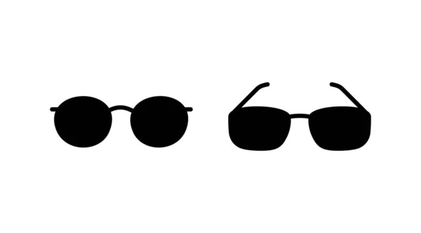 Gözlük Simgesi Vektörü Gözlük Ikonu Güneş Gözlüğü — Stok Vektör