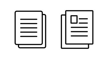 Belge simgesi vektörü. Kağıt ikonu. Dosya Simgesi