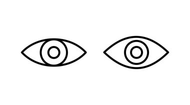 Göz simgesini. Göz ve görme simgesi. Göz vektör simgesi